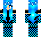 blue flower girl