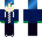 blue hair skin