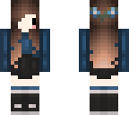 chibi blue and black dress