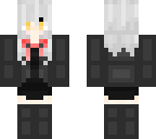girl with genocide mask