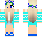 light blue spring girl