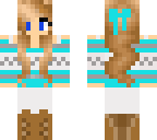 light blue winter girl