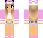 pink tomboy cat girl