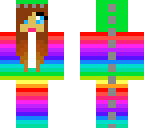 rainbow dino girl