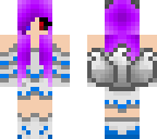blue and purple ghoul vulpix girl