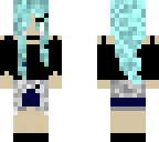 blue haired beauty