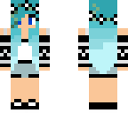 blue ombre girl
