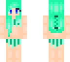 green bikini girl