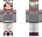 rainbow anime girl