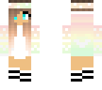 rainbow girl with socks