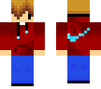 red shirt blue nike