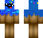 blue cake skin