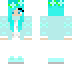 blue flower girl