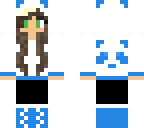 blue panda girl