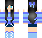 cute blue girl