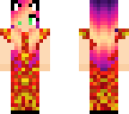 flaming cat gammer girl fire dress