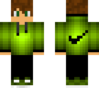 green hoodie