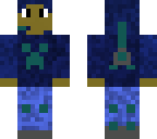 hooded man with power overlay