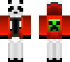 panda hoodie-red