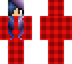 red plaid with galaxy hair
