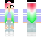 red to green hair girl 2