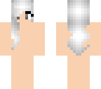 white hair base grey eyes