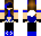 wolf girl with blue