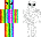 wonky rainbow with wonky cloud