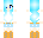 blue cute girl