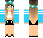 blue flower girl