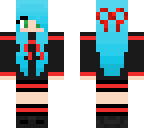 blue hair school girl