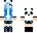blue panda girl
