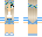cute blue girl