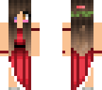 girl in red dress