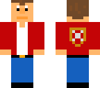 guy in red jacket