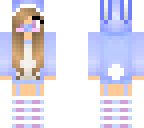 purple and blue cute bunny girl alex