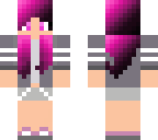 purple haired girl