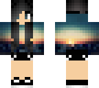 sunset girl edit