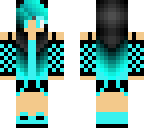 neon blue hair shading