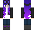 purple blue hair