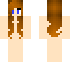 skin with brown hair with headphones base