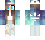 blue green girl