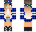 blue teen girl