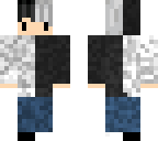 chibi boy black and white