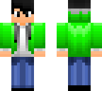 green hoodie
