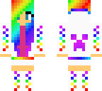 rainbow haired girl
