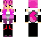 the pink hair wolf girl