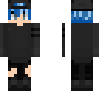 boy with blue hair