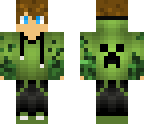 creeper hoodie blue eyes
