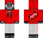 harmabe with a red hood